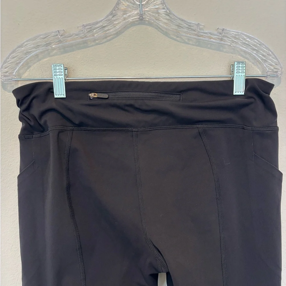 lululemon athletica Black Crop Run Leggings 10 - Picture 4 of 6